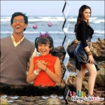 Hansika with Hrithik Roshan