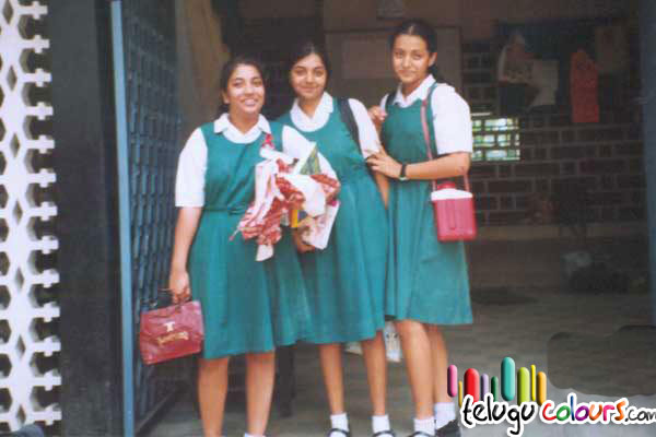 Trisha with School Friends